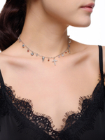 Чокер "Multi Crystal Cross"