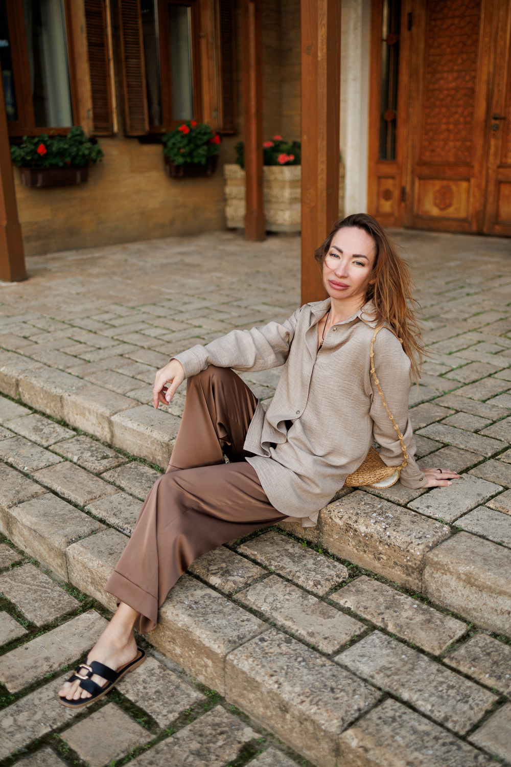 Рубашка реглан "Коричневый мусс"