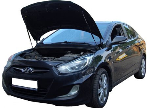 Амортизатор (упор) капота на Hyundai Solaris 12-01(с 2010 по 2014 г.в.)Autoinnovation