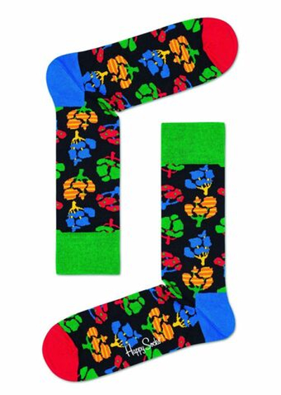 Носки унисекс Tree Sock с принтом в виде деревьев (Размер: 29) (Цвет: зеленый)