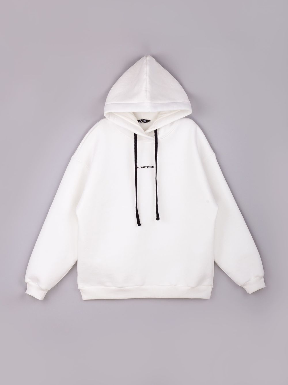 Худи оверсайз с капюшоном "МОЛОКО" утепленное