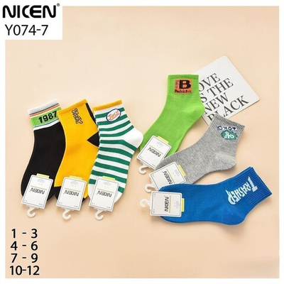 Носки детские для мальчика цвета микс - набор 10 пар