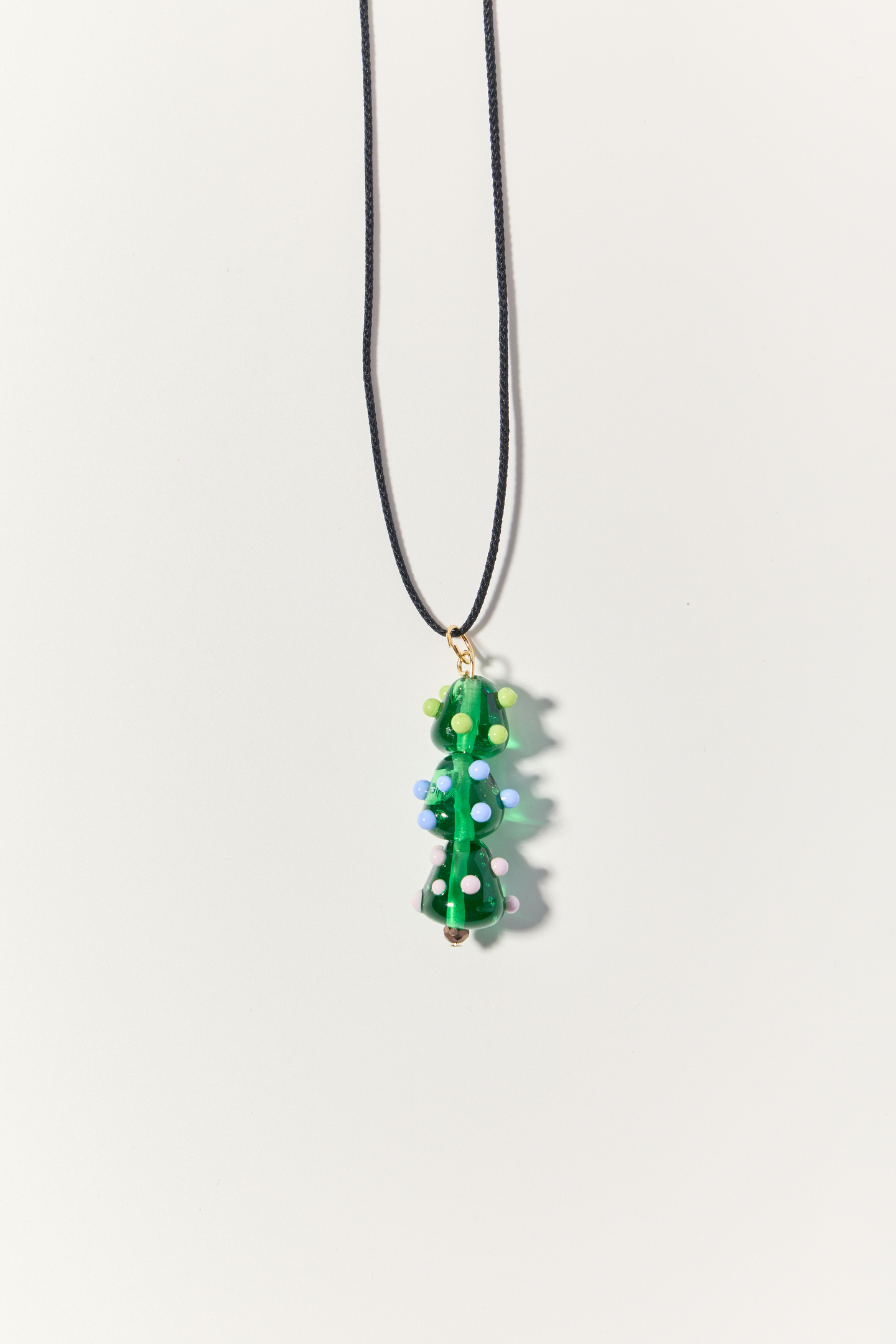Подвеска Елочка на шнурке, стекло