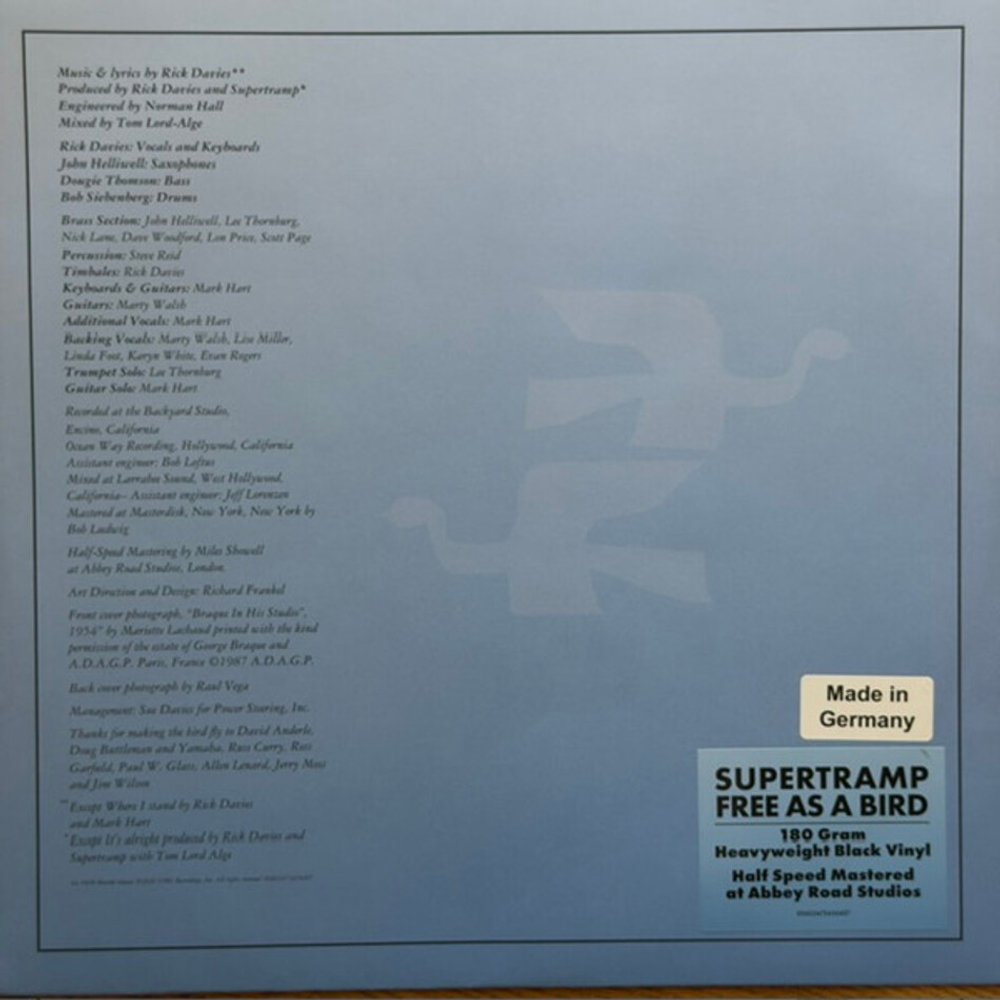 Supertramp / Free As A Bird (LP)