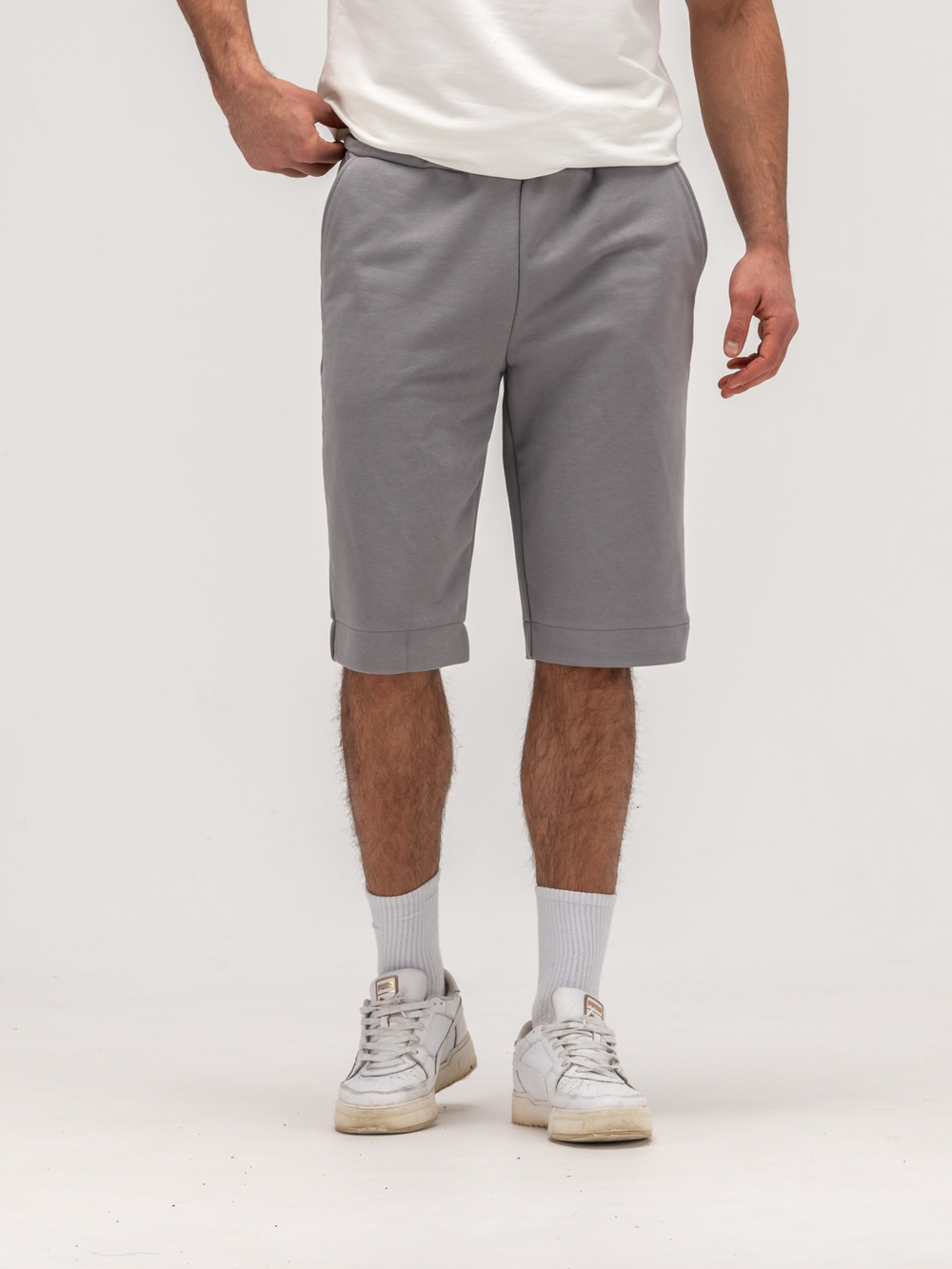 Шорты мужские трикотажные. Грей