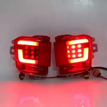 Светодиодные вставки в задний бампер Тойота Ленд Крузер LC200 FJ200 2016-2017 V1 type