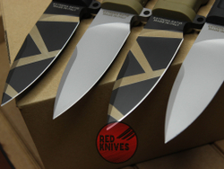 Нож Extrema Ratio Shrapnel OG - черная рукоять, светлый клинок