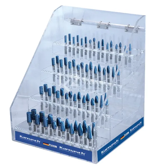 Набор борфрез с покрытием Blue-Tec из 64 шт., Karnasch, арт. 11.4855