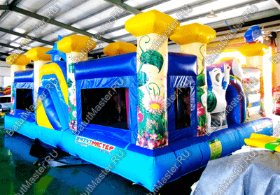 Надувной батут "Белый мишка" 7*5*2.7 м