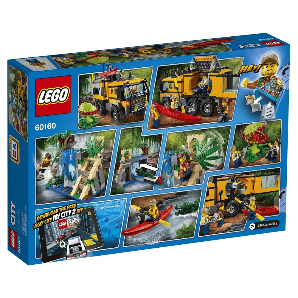 LEGO City: Передвижная лаборатория в джунглях 60160 — Jungle Mobile Lab — Лего Сити Город