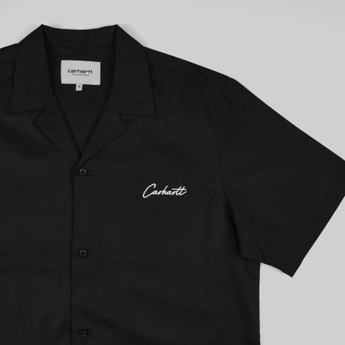 Рубашка мужская Carhartt WIP Delray артикул:I031465-black/wax - купить в магазине Дайс
