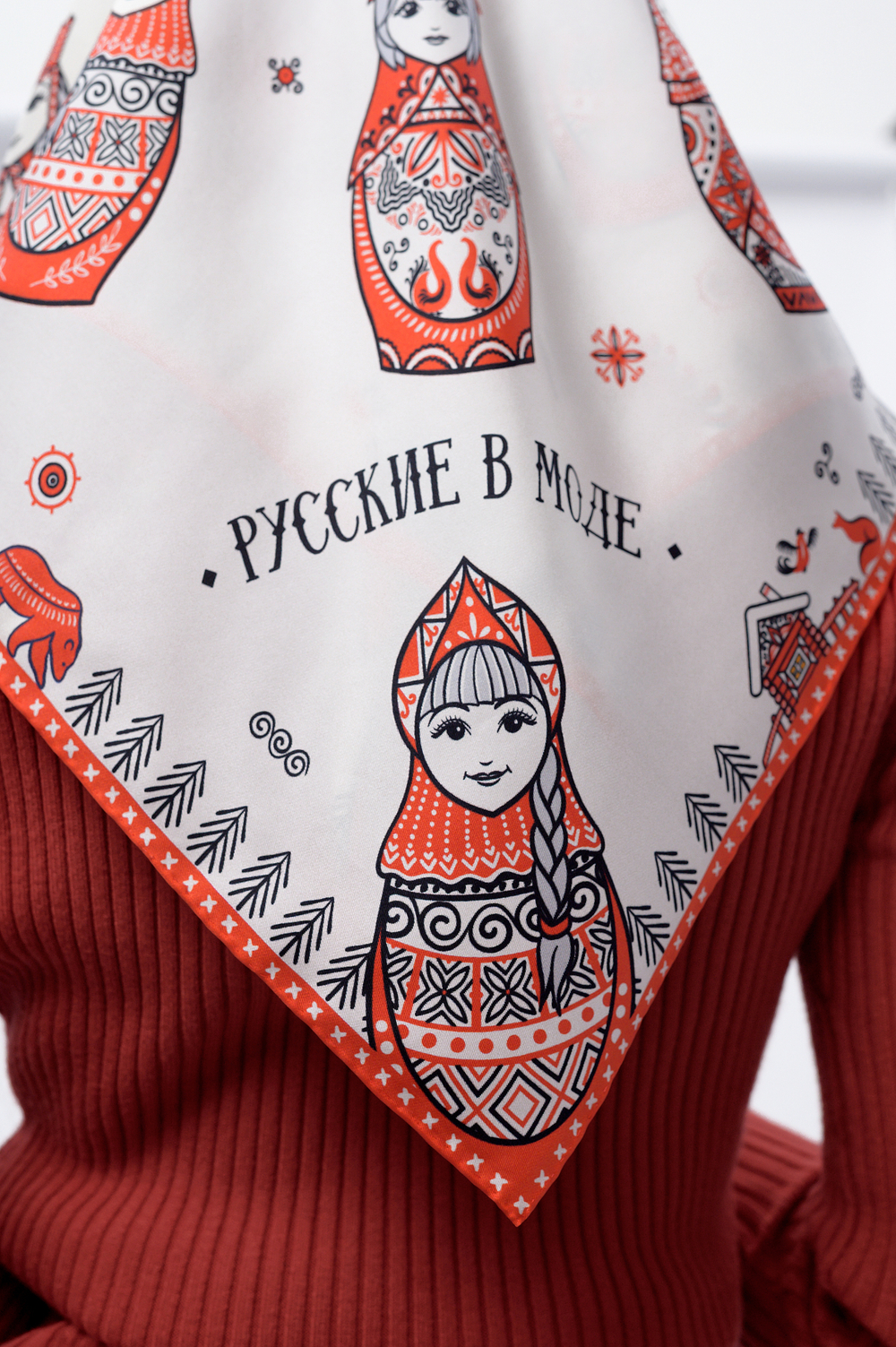 Платок «Матрешки. Мезень»