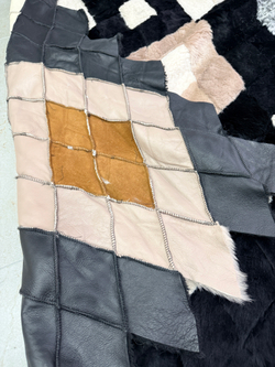 Покрывало меховое ковер из шкуры овчины