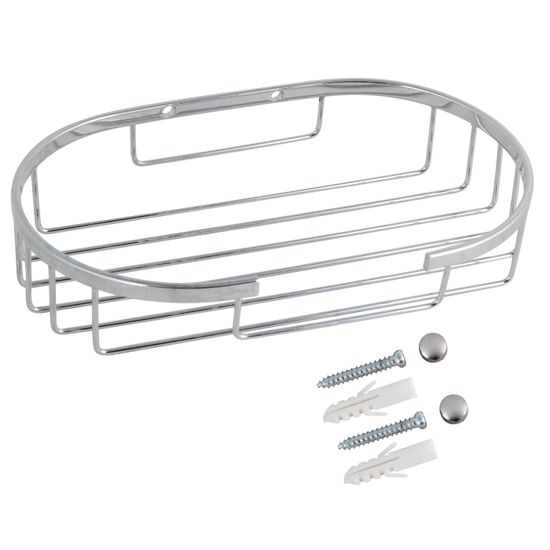 Корзинка овальная Besser BS 8503 (18х11х3,5 см) из нержавеющей стали с хромированным покрытием