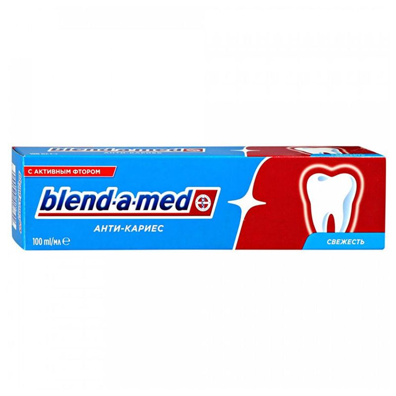 Паста зубная blend-a-med антикариес с активным фтором свежесть 65 мл