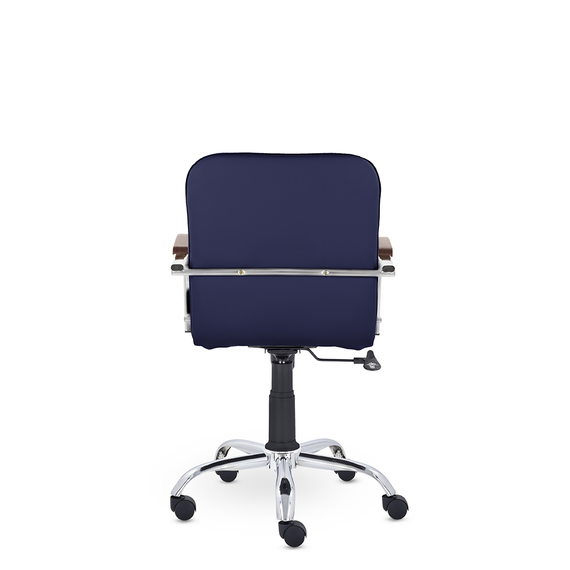 Кресло Самба GTP TG СН D8 (темный орех) Z19 (темно-синий)