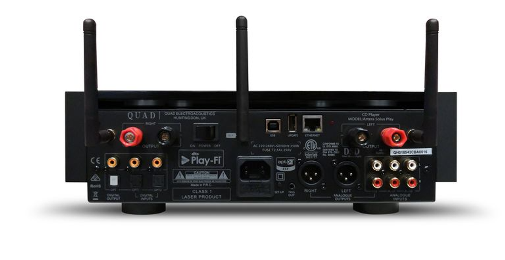 Cетевая аудиосистема "все-в-одном" Quad Artera Solus Play, серебристый