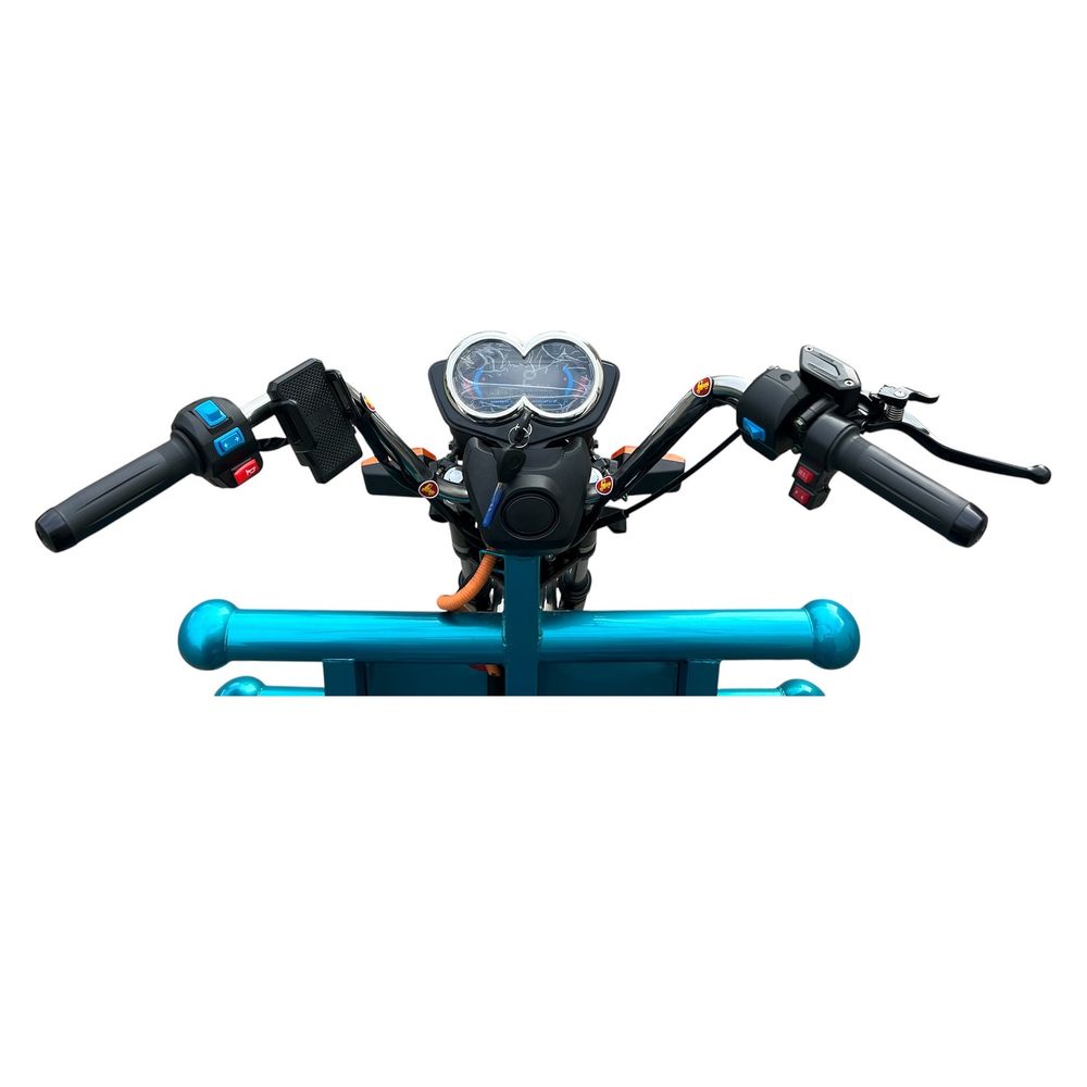 Грузовой электрический трицикл IKINGI CARGO C06 1500W (60V/45Ah) - Бирюзовый фото №4