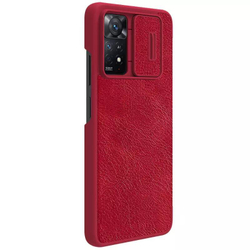 Кожаный чехол-книжка Nillkin Leather Qin для Xiaomi Redmi Note 11 Pro