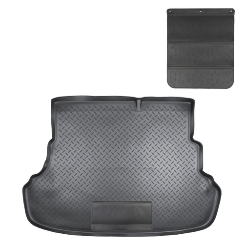 Коврик в багажник Norplast/Unidec для Hyundai Solaris в кузове SD (2010-), для а\м со складывающимися сидениями, Черный, арт.NPL-P-31-36-APP