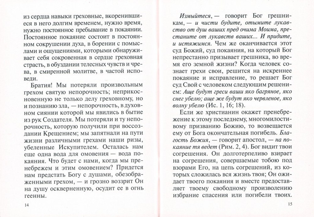 Приготовление к Таинству Покаяния. Из творений святителя Игнатия (Брянчанинова)