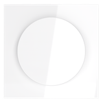 Накладка для светорегулятора поворотно-нажимного, S70 (белый глянцевый)