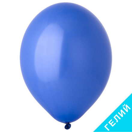 Воздушный шар, цвет 017 - васильковый, пастель, с гелием