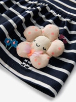 Лонгслив и легинсы в комплекте для девочки Next 386-271, Темно-синий, Белый