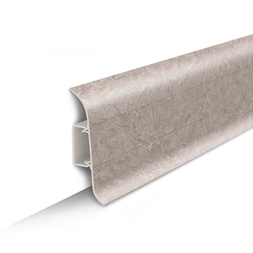 Плинтус напольный Идеал Классик 55 мм, 549 Лофт светло-бежевый (IDEAL Classic 55мм, 2.2м,)