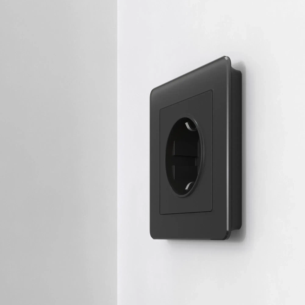 Рамка на 1 пост Acrylic (черный) W0012708