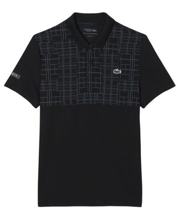 Мужское теннисное поло Lacoste Tennis x Novak Djokovic - black