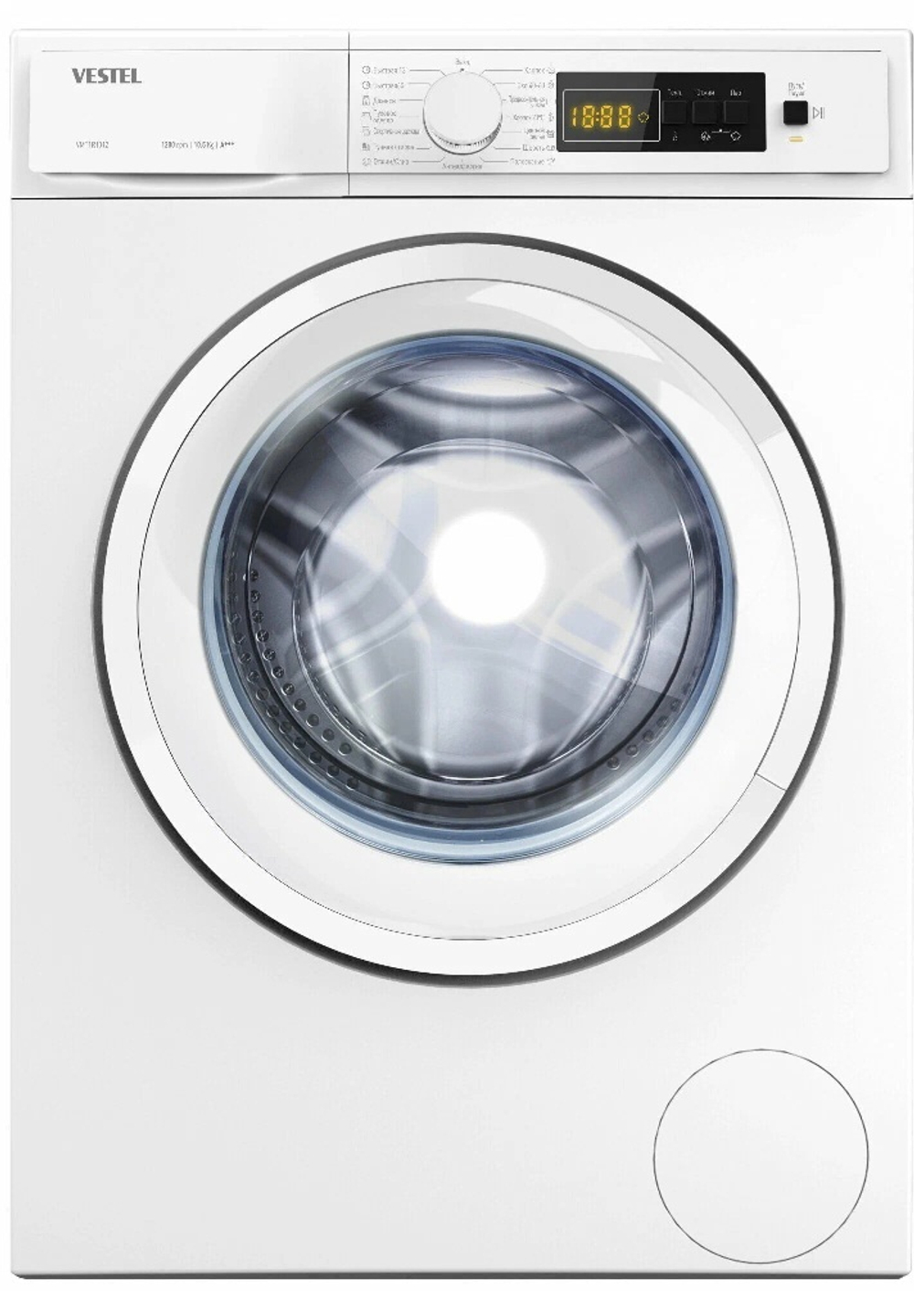 Стиральная машина с паром VESTEL Bojena VMT 1 R 1012 P (10,5кг.1200об.59см,дисп)