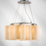 802160 Подвес NUBI 6х40W E27 ХРОМ/БЕЛЫЙ