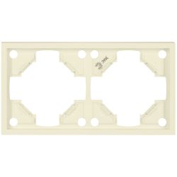 Рамка для розеток и выключателей ЭРА Galaxy 15-5002-02 на 2 поста слоновая кость | Эра Galaxy