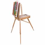 Этюдник BRAUBERG ART CLASSIC, бук, 50х34х11см, высота холста 87см, ножки дерев 90см, ремень, 190654