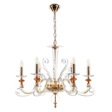 Люстра подвесная Catarina SP6 V2 золото Crystal Lux