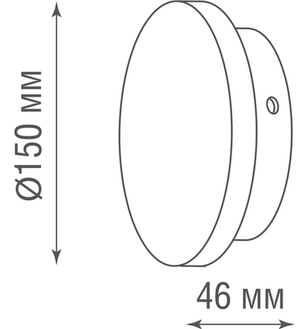 Накладной настенный гипсовый светодиодный светильник, 3Вт