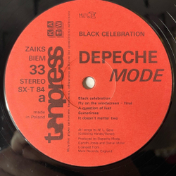 Винтажная виниловая пластинка LP Depeche Mode Black Celebration (Польша 1987)