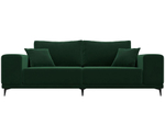 Диван прямой Льюес, Зеленый, Велюр, 108595