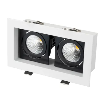 Светильник CL-KARDAN-S180x102-2x9W Day (WH-BK, 38 deg) (Arlight, IP20 Металл, 3 года) 024129