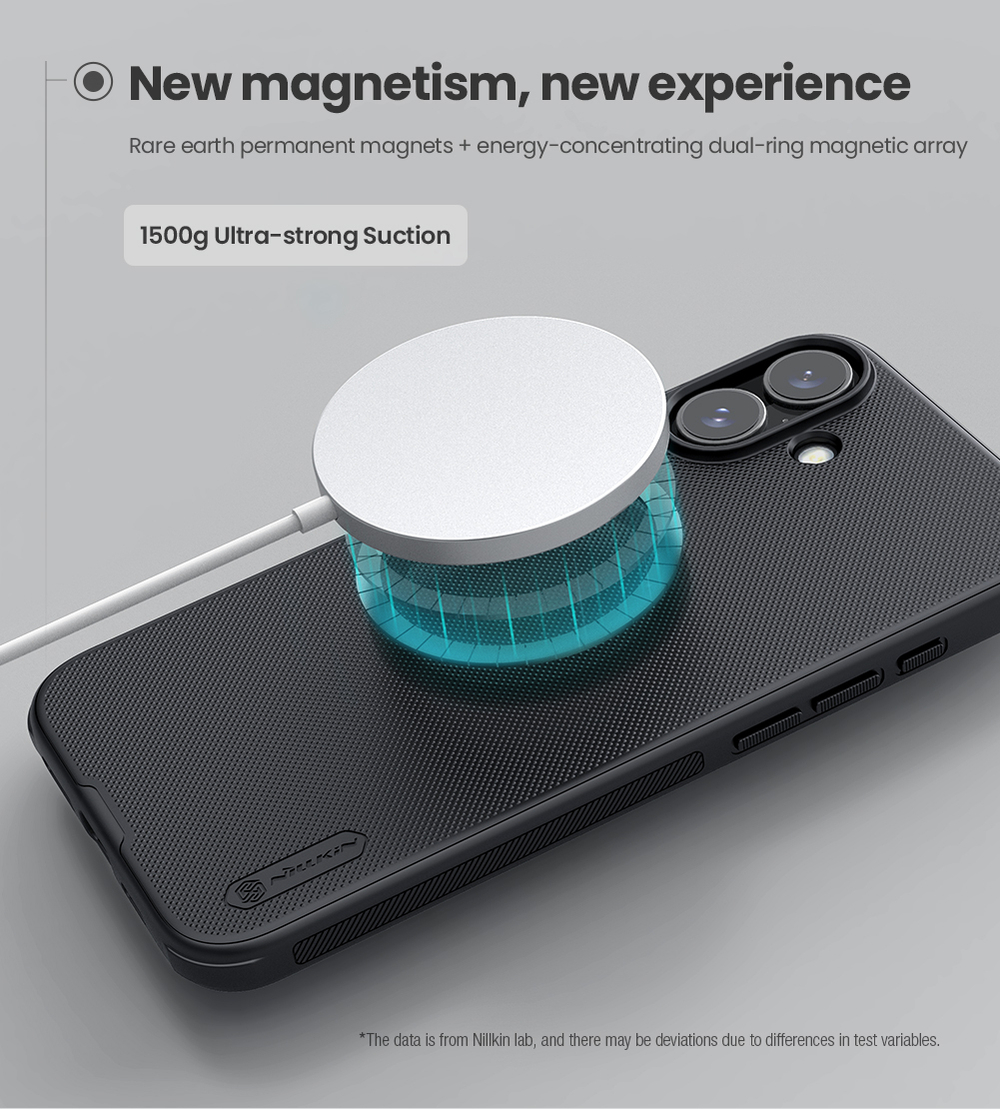 Чехол от Nillkin c MagSafe для смартфона iPhone 16, серия Super Frosted Shield Pro Magnetic Case