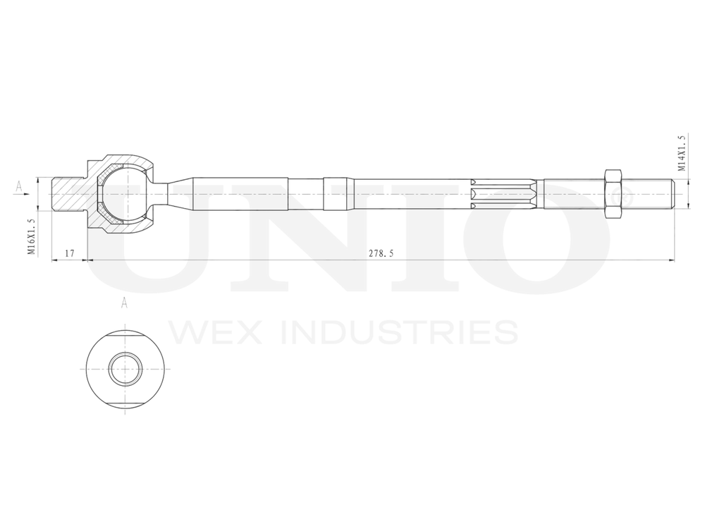Тяга рулевая UNIO SSP-30097