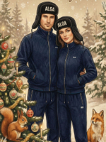 ALGA x Rubin Шапка-ушанка с отделкой из эко-меха