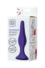 Фиолетовая анальная пробка - 11,3 см.