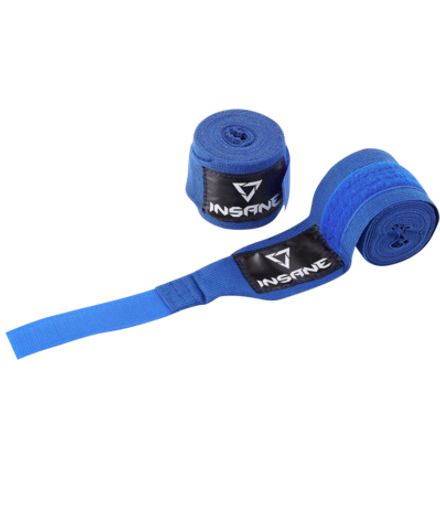 Бинт боксерский BASE, хлопок, синий, 4,5 м