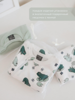 Комбинезон Mjölk Sleep and Play Лягушки, с рукавом реглан