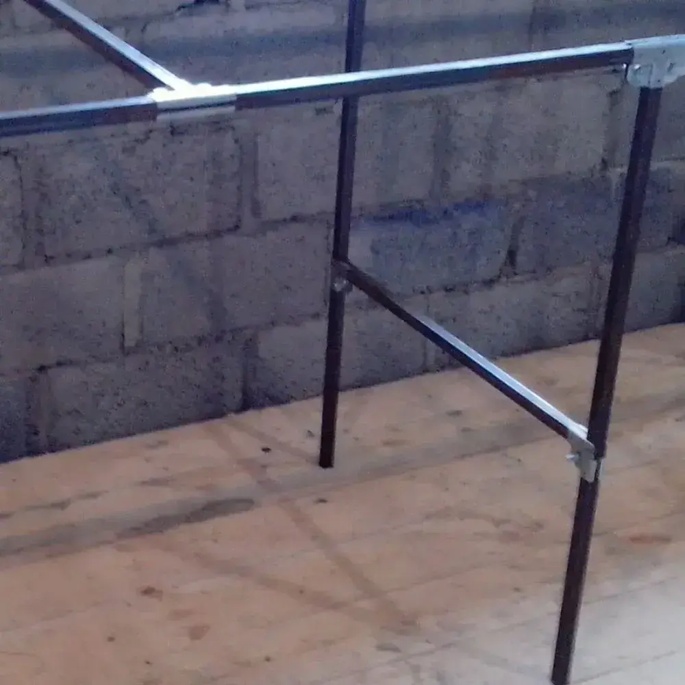 Крепеж для теплицы краб-система Т-образный для труб 40х40мм, подойдет и для 40х20мм, подходит для стеллажа и теплиц, 4 пары- толщина металла 1.5мм