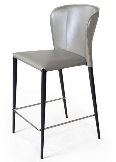 Стул полубарный Albert кожа цвет тауп