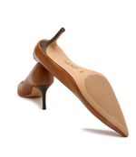 Кожаные туфли на шпильках LAUREN RALPH LAUREN - коричневый(802940602)