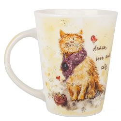 Кружка "Кошка" v=350 мл (min12) (транспортная упаковка)